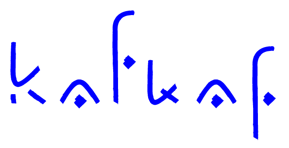 logo kafkaf bleu