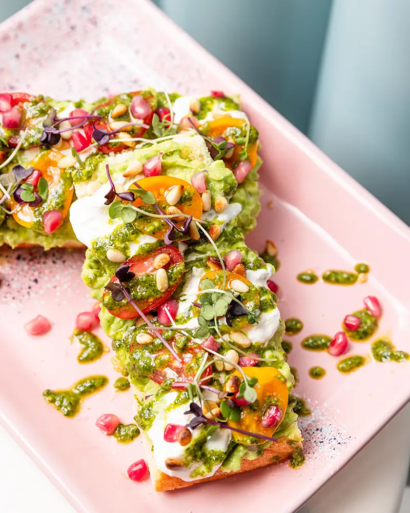 capresse avocado toast