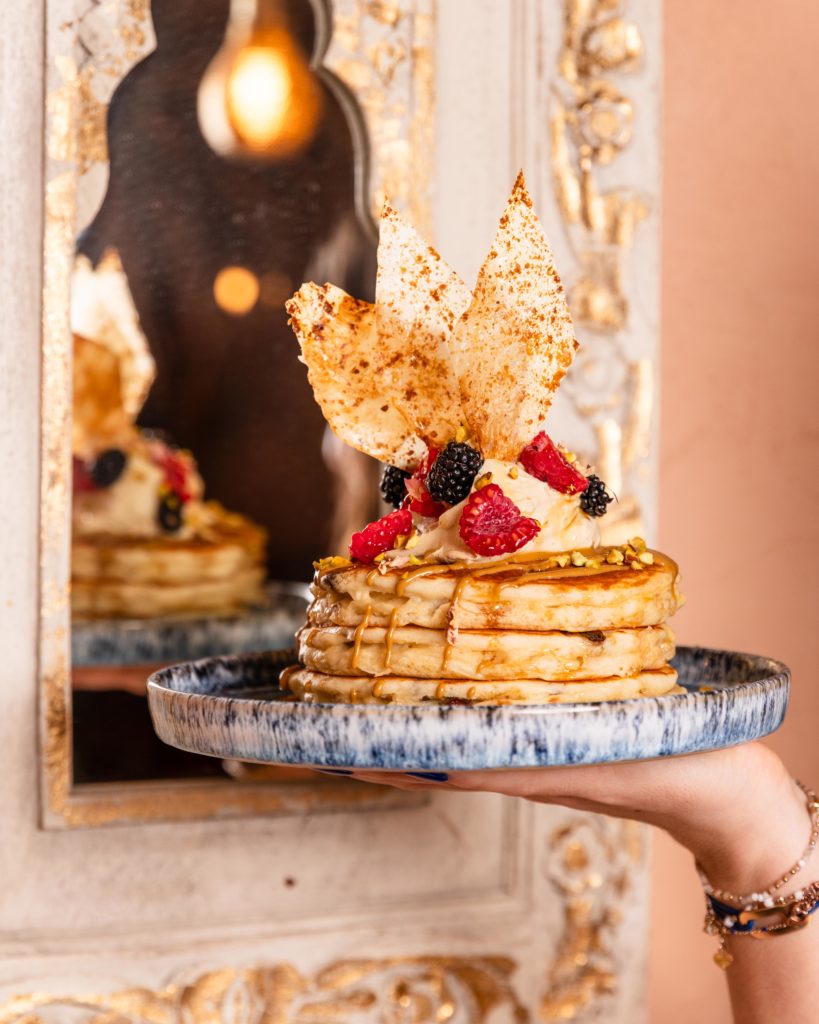 Baklawa Pistachio Berries Pancakes